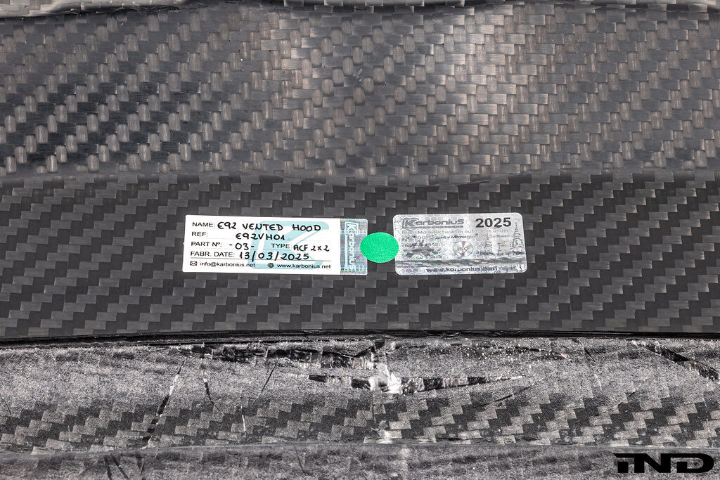 karbonius e92 m3 carbon fiber hood weight savings cooling vents vented IND m3list m3parts pricing cost price for sale fitment 