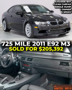 most expensive bmw m3 e92 m3 sold bring a trailer m3list market report 6 speed single hump jet black