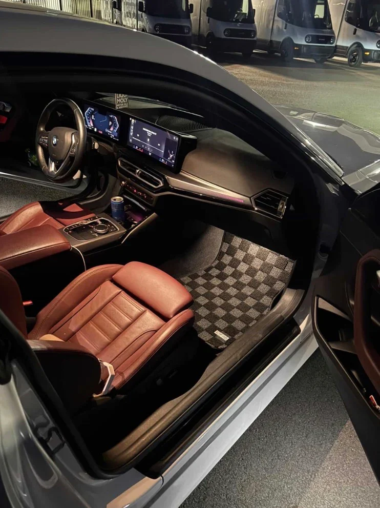 p2m floor mats checkered interior mods bmw m3 m4 g80 g82 e9x e90 e92 f80 f82 m4 discount code coupon bmwmpower247 m3list m3parts 