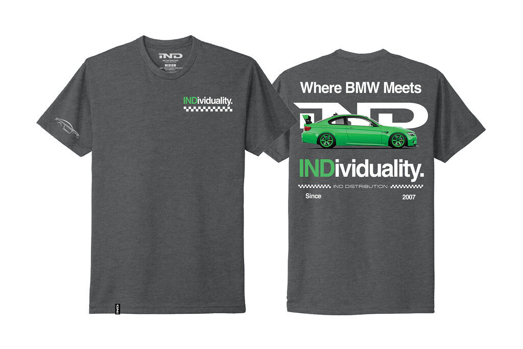 signal green individual bmw e92 m3 t shirt shirts apparel gifts gift merch ind m3list m3parts modified e9x color matched te37 wheels 