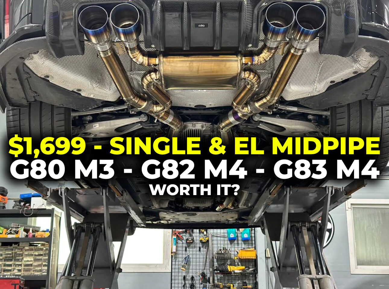 The $1,700 valved exhaust for BMW G80 M3 or G82 M4.