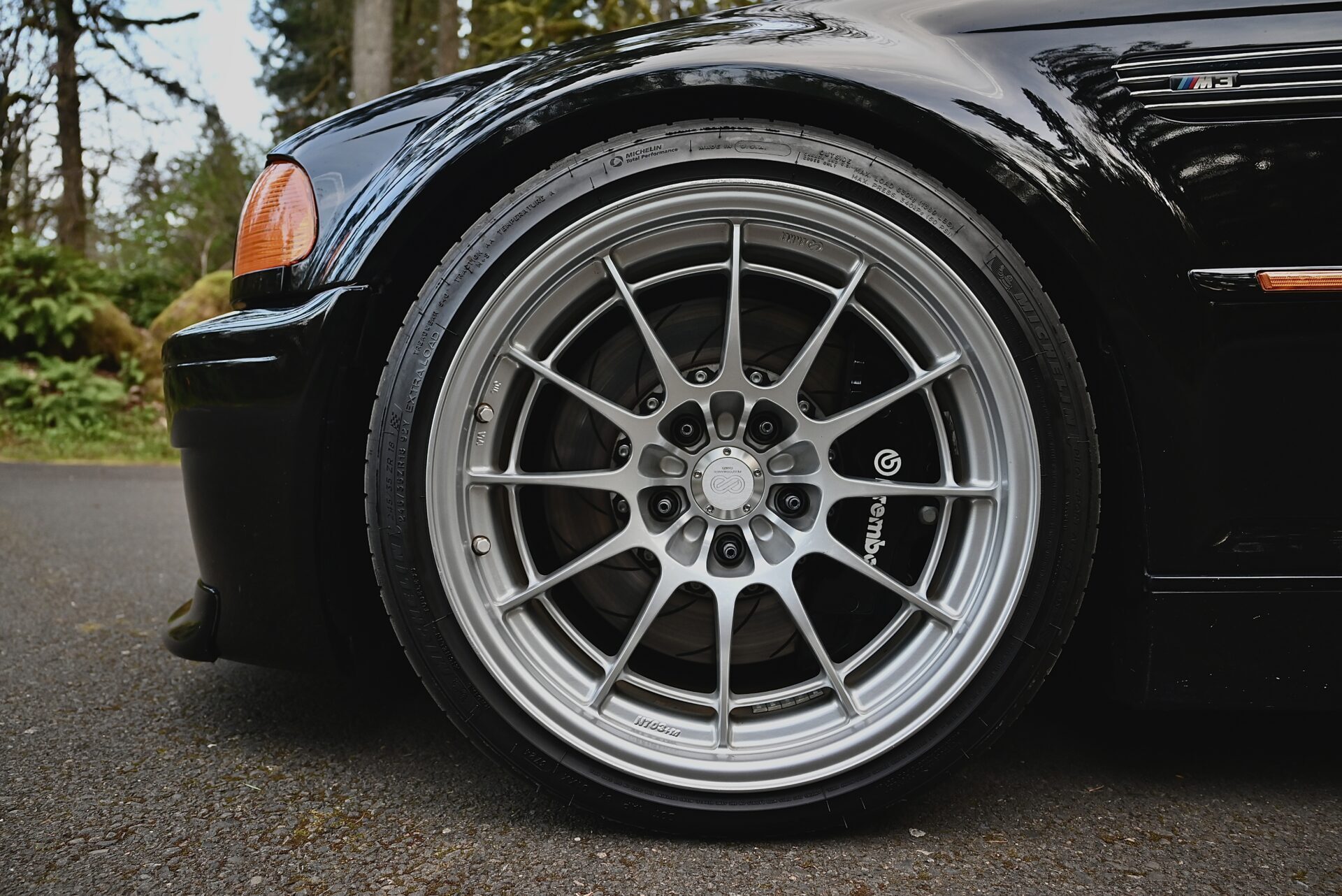 enkei nt01 bmw e46 m3 carbon black metallic VF supercharged brembo brakes m3list 