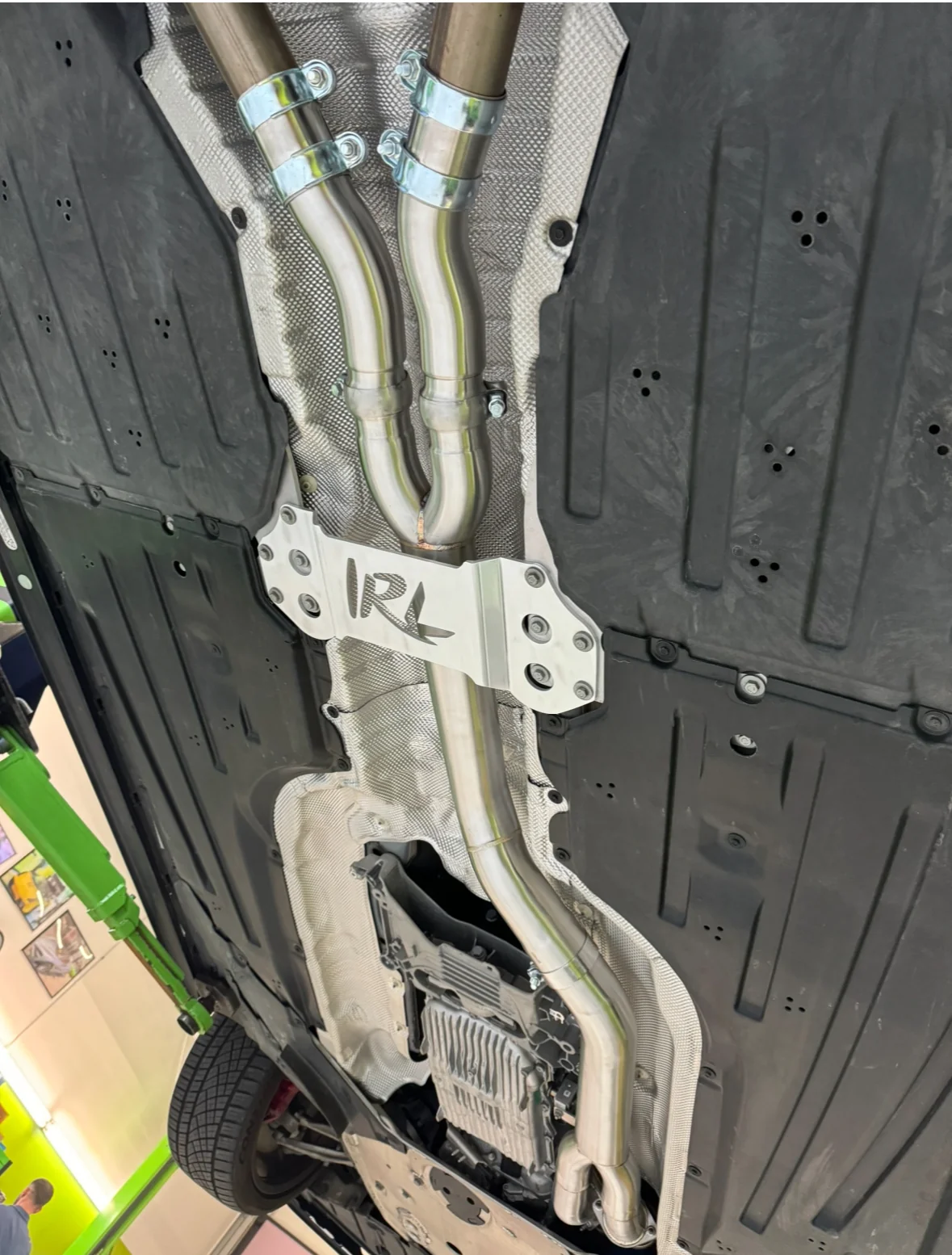 IRL LLC BMW G80 M3 G82 M4 high flow mid pipe coupon.