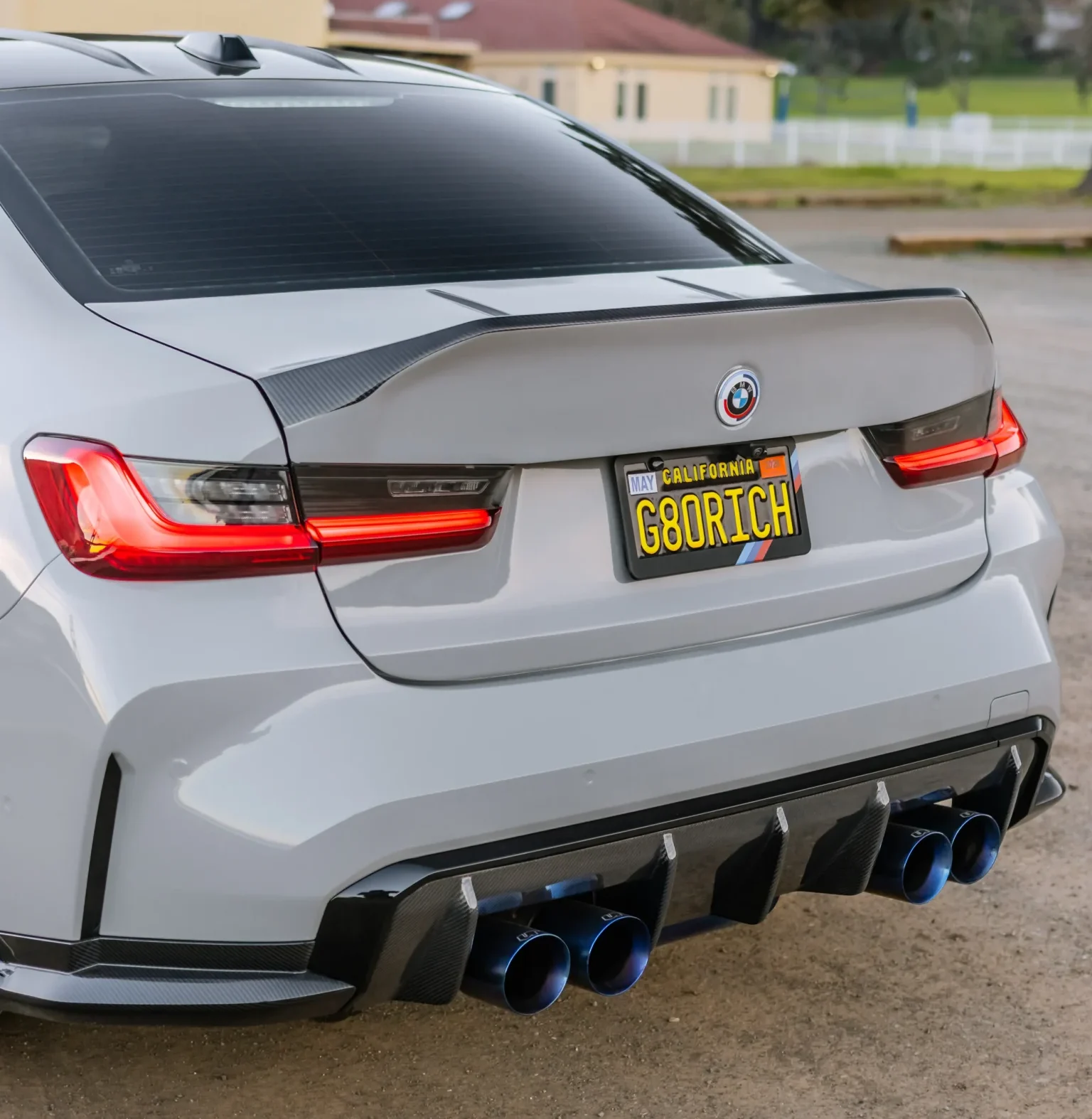Carbon fiber CSL style trunk for BMW G80 M3 with discount.