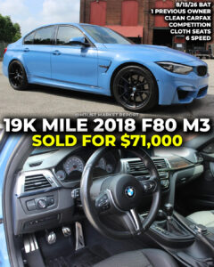 yas marina blue carbon structure interior bmw f80 m3 sold bring a trailer m3list market report 6 speed manual bat auction