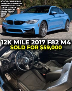 yas marina blue bmw f82 m4 carbon ceramic brakes cloth interior cars and bids m3list market report