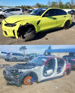 crashed bmw g80 m3 for sale on copart g80m3