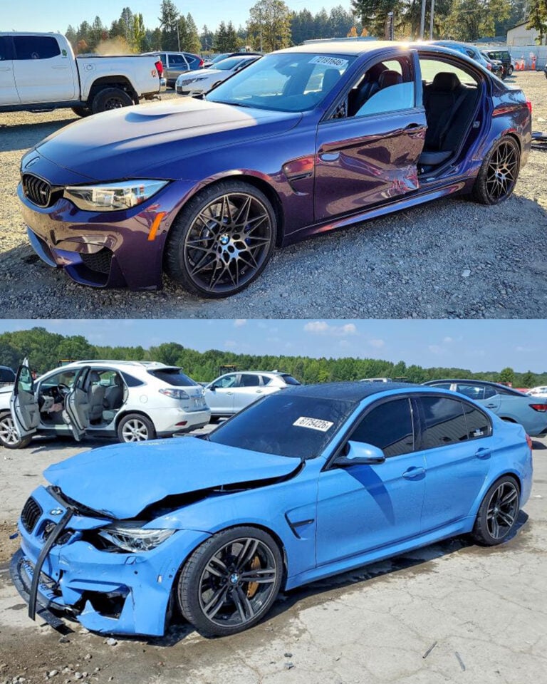 crashed bmw f80 m3 for sale accident copart damage co part yard