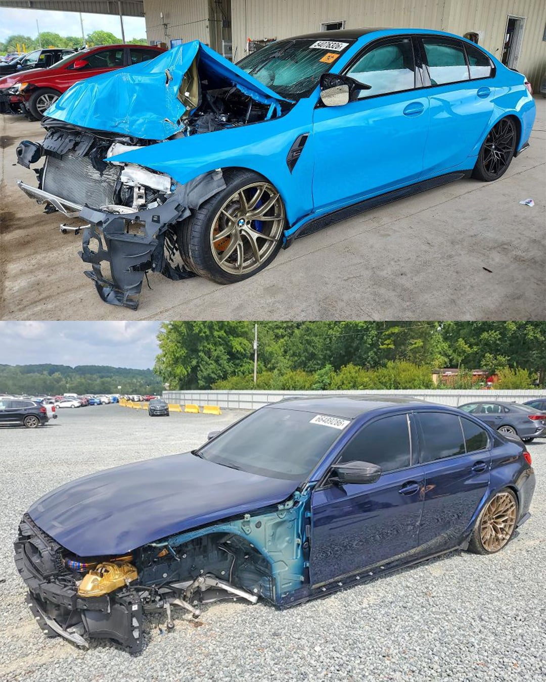 crashed bmw g80 m3 for sale on copart g80m3 