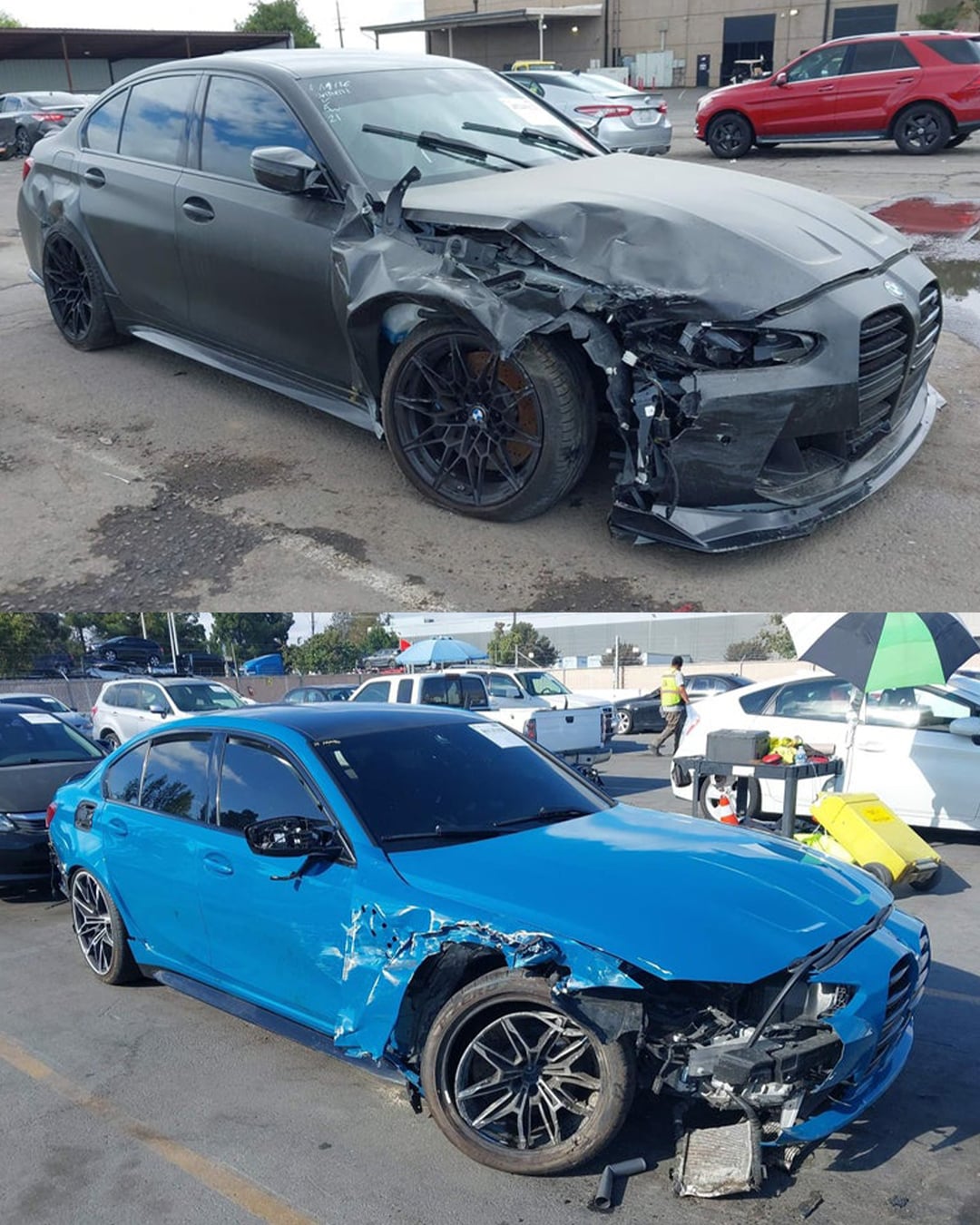 bmw g80 m3 for sale crashed accident IAA auctions 