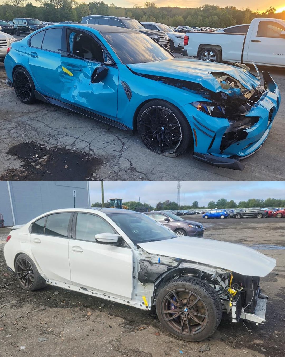crashed bmw g80 m3 for sale on copart g80m3 