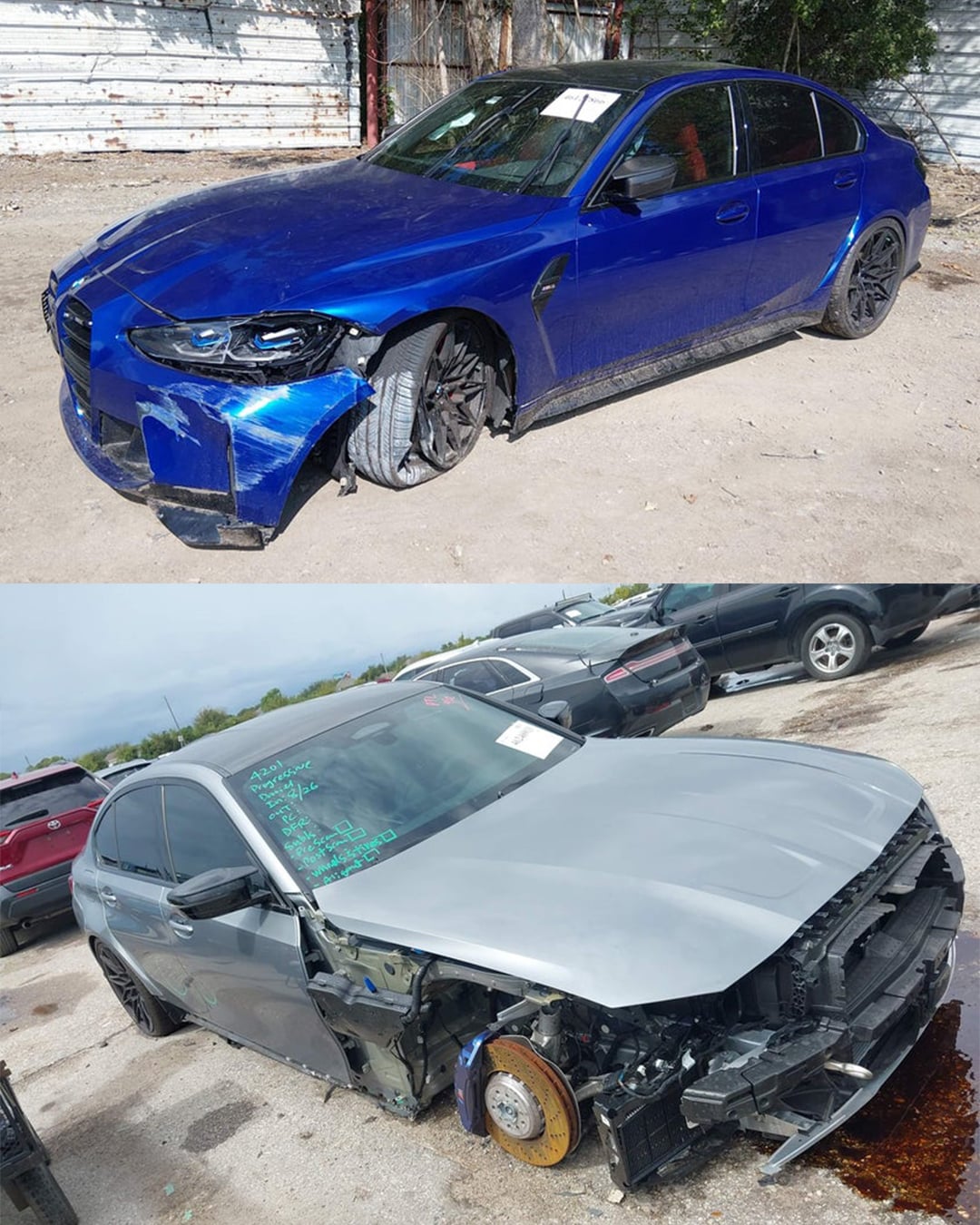 bmw g80 m3 for sale crashed accident IAA auctions 