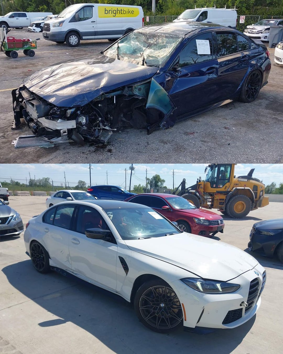 bmw g80 m3 for sale crashed accident IAA auctions 