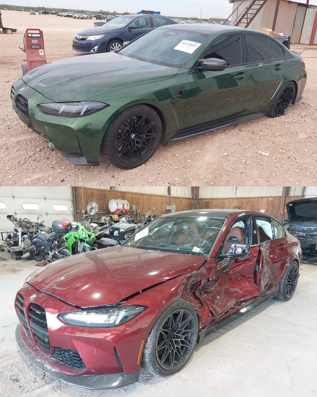 bmw g80 m3 for sale crashed accident IAA auctions 