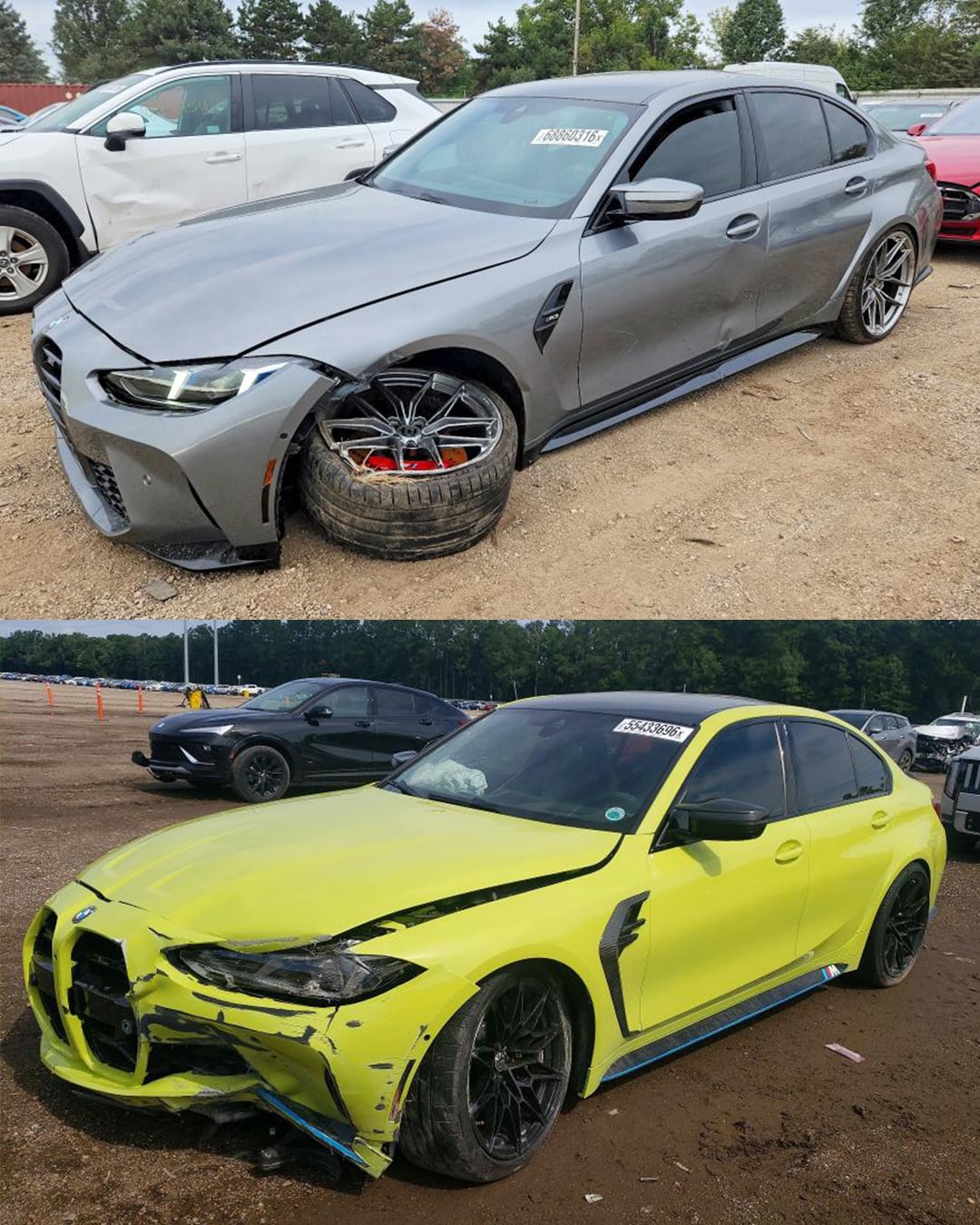 crashed bmw g80 m3 for sale on copart g80m3 