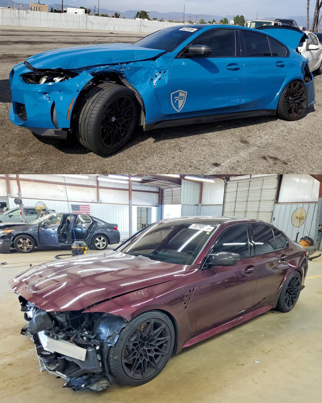 crashed bmw g80 m3 for sale on copart g80m3 