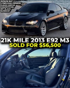 jet black bmw e92 m3 sold bring a trailer m3list market report sold no idrive clean carfax dct