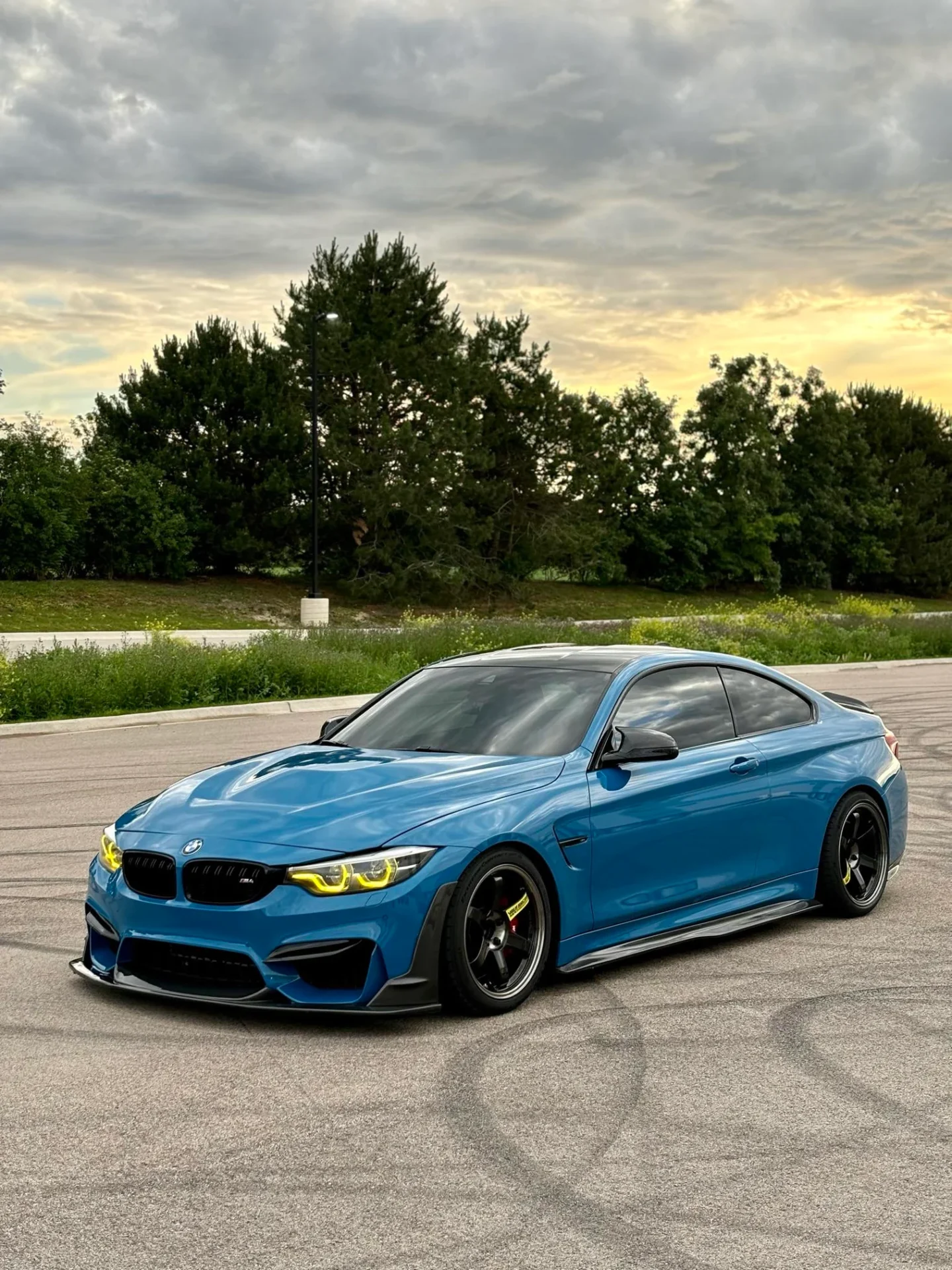 laptor style carbon fiber front lip splitter for bmw f80 m3 f82 m4 f83 f8x midwest bimmer supply discount code coupon