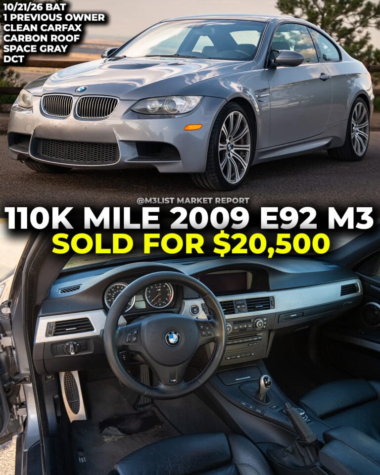 2009 bmw e92 m3 space gray sold on bring a trailer m3list market report dct clean carfax bat auction pricing